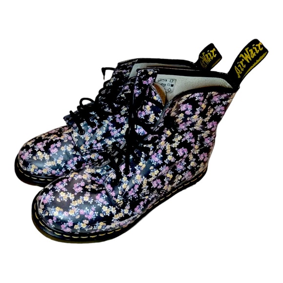 Women’s Doc Martens Floral 1460 Boots - Picture 2 of 4